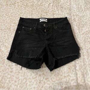 One Teaspoon Black Jean Shorts